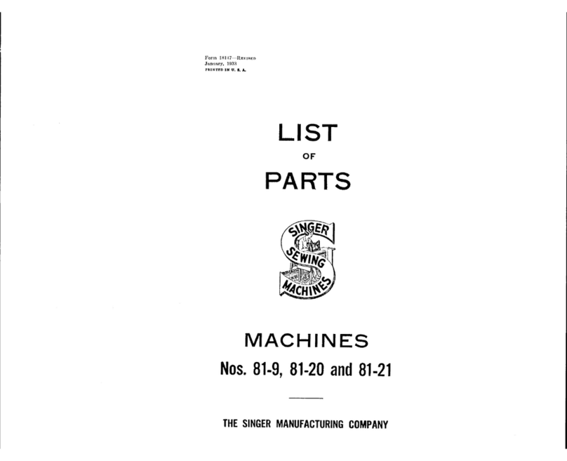 Singer 81-20 Manuel utilisateur