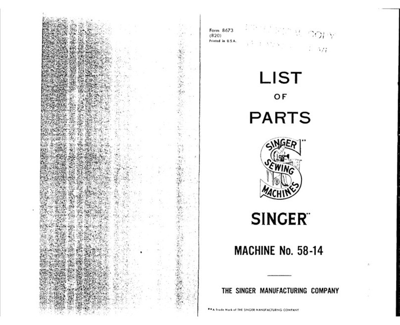 Singer 58-14 Manuel utilisateur