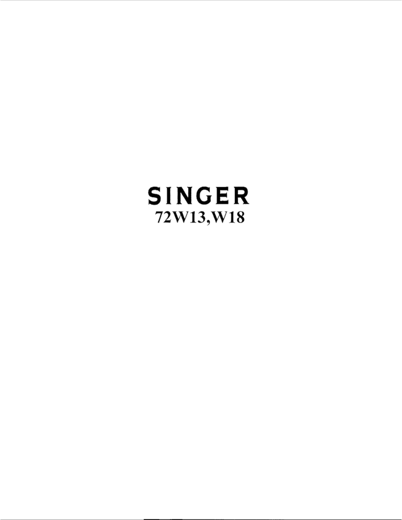Singer 72W13 Manuel utilisateur