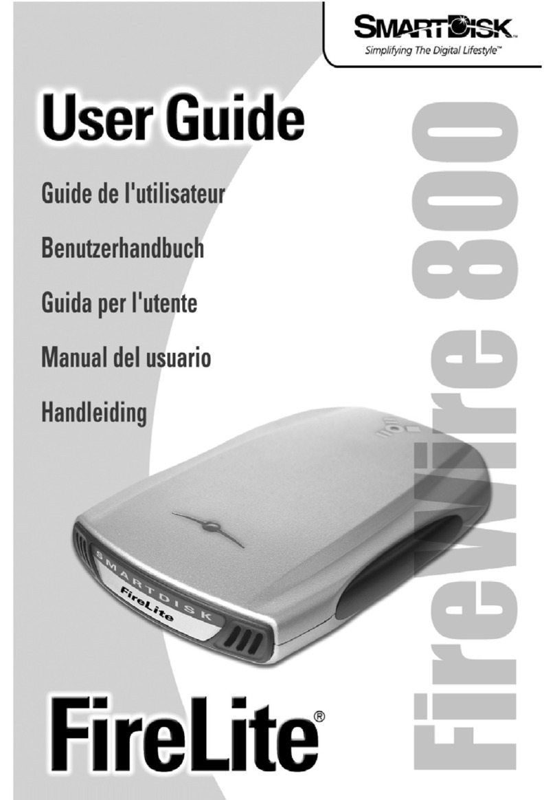 SmartDisk FireLite FireWire 800 Manuel utilisateur