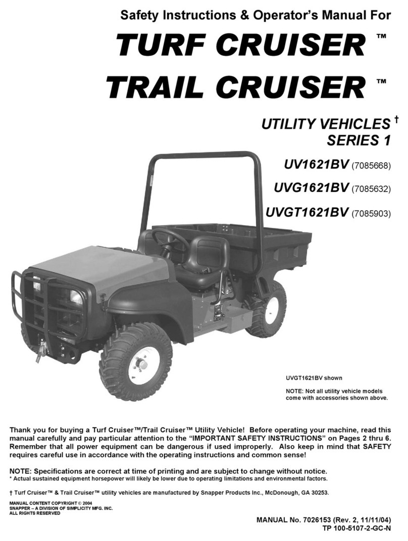 Snapper 7085632 Manuel d'exploitation et d'entretien