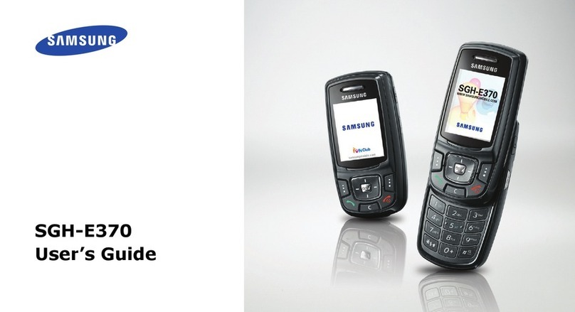 Samsung SGH E370 Manuel utilisateur Samsung SGH E370 Manuel utilisateur