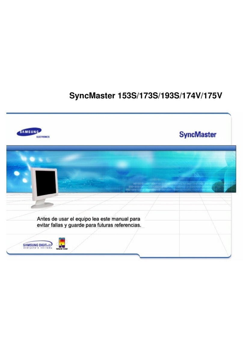 Samsung SyncMaster 153S, 173S, 193S, 174V, 175V Manuel utilisateur