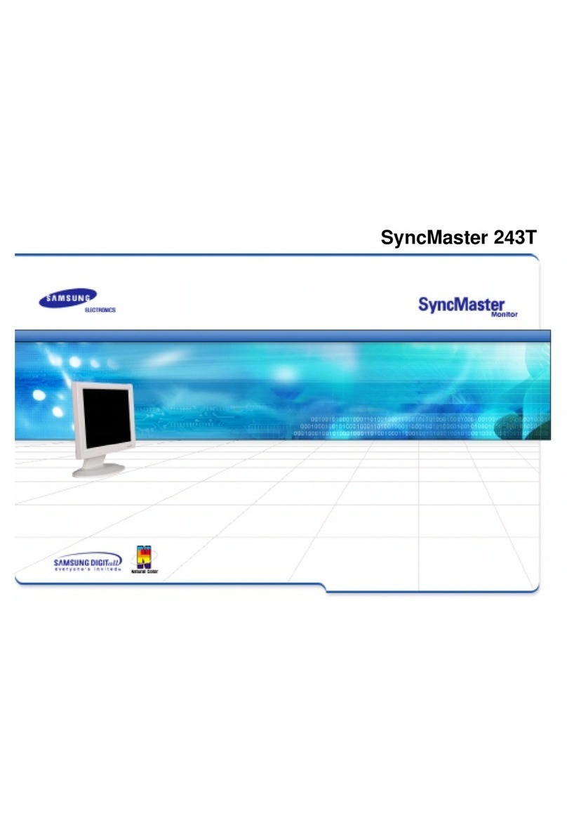 Samsung 243T - SyncMaster - 24" LCD Monitor Manuel utilisateur