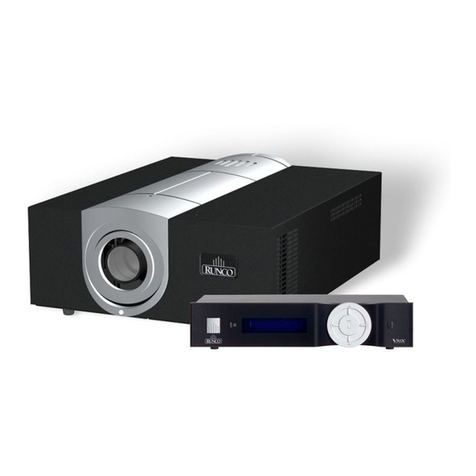 Runco Reflection VX-4000d Manuel d'utilisation