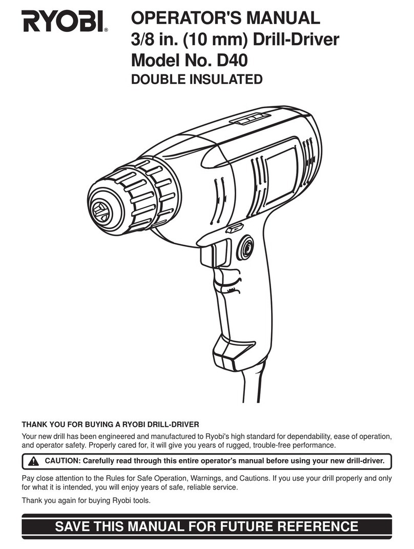 Ryobi D40 Manuel utilisateur