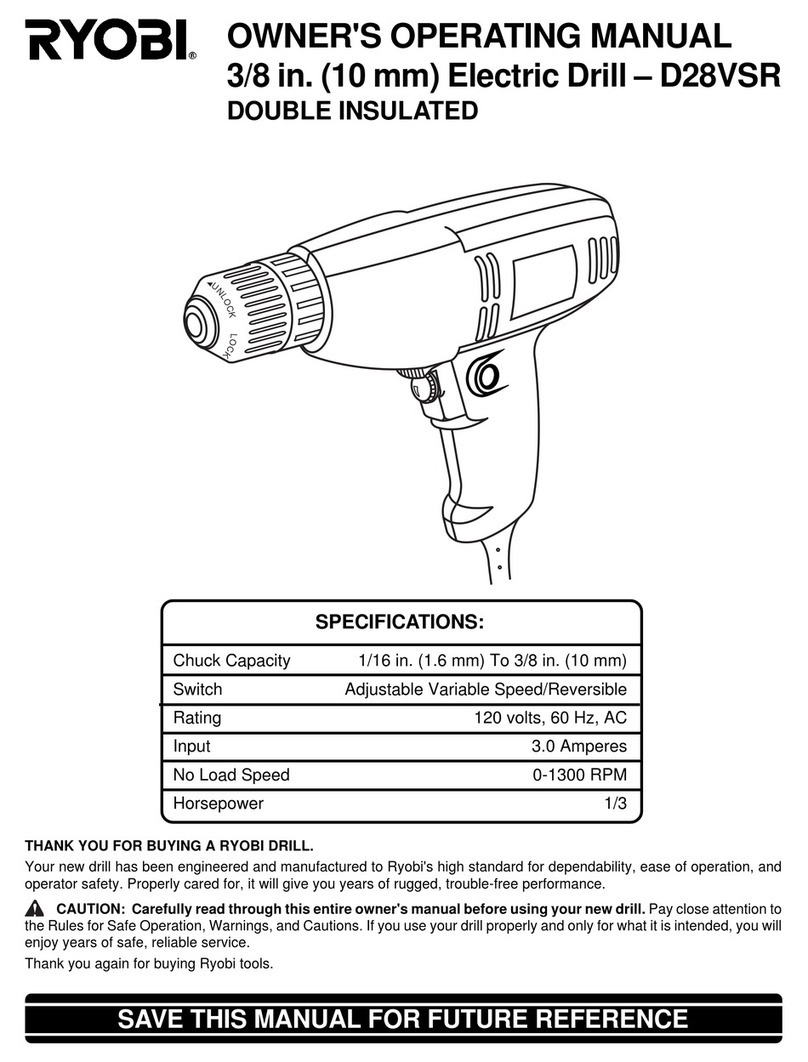 Ryobi D28VSR Manuel d'utilisation