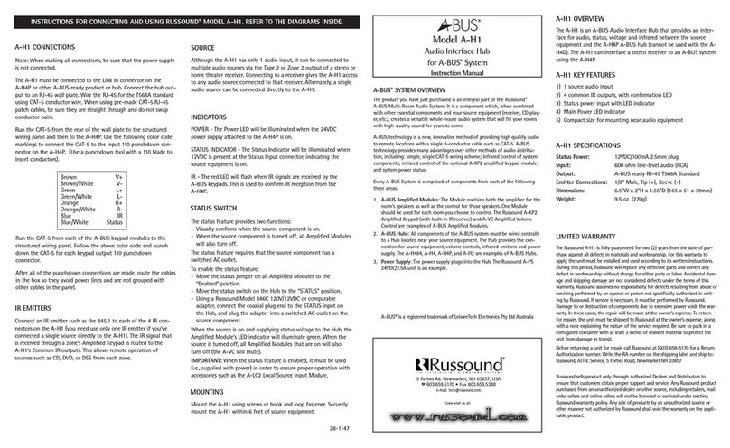 Abus A-H1 Manuel utilisateur