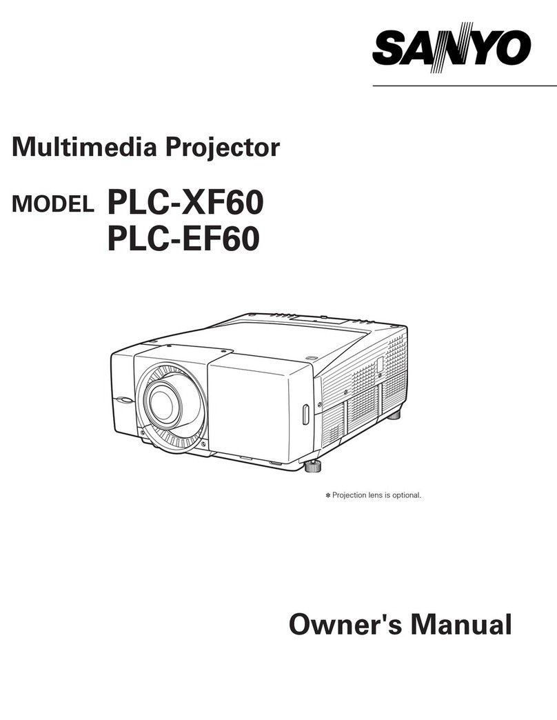 Sanyo PLC-EF60 Manuel utilisateur