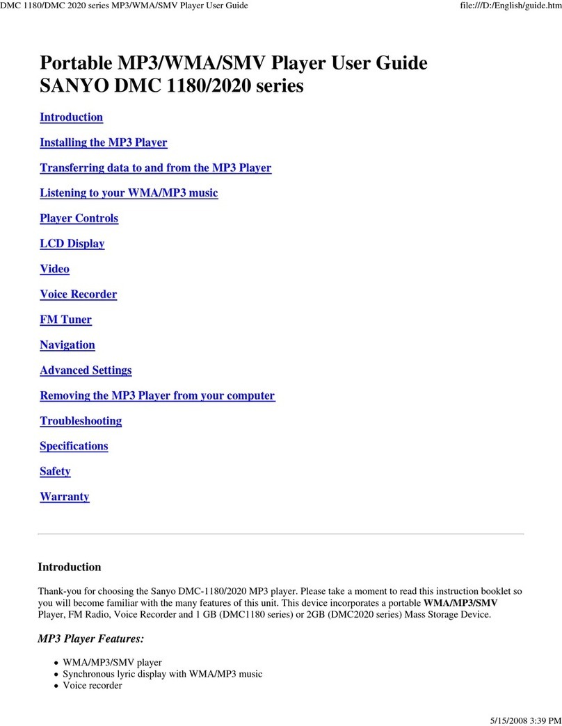 Sanyo 1180 Manuel utilisateur