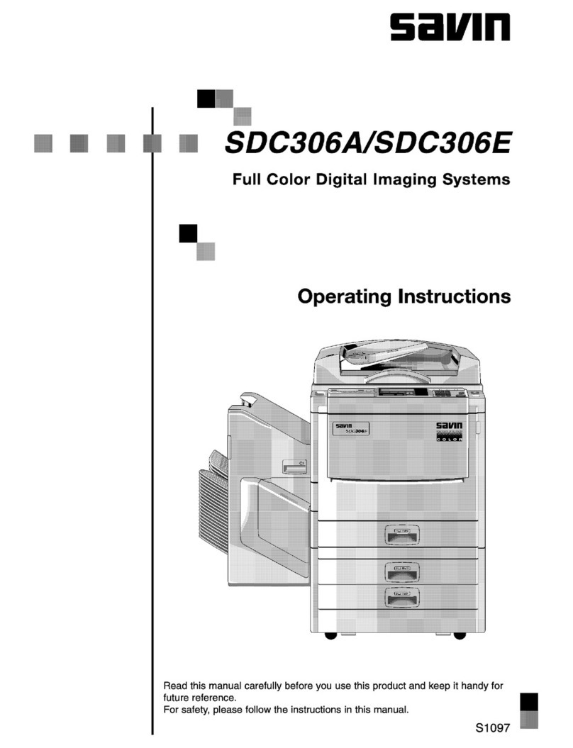 Savin SDC306A Manuel utilisateur