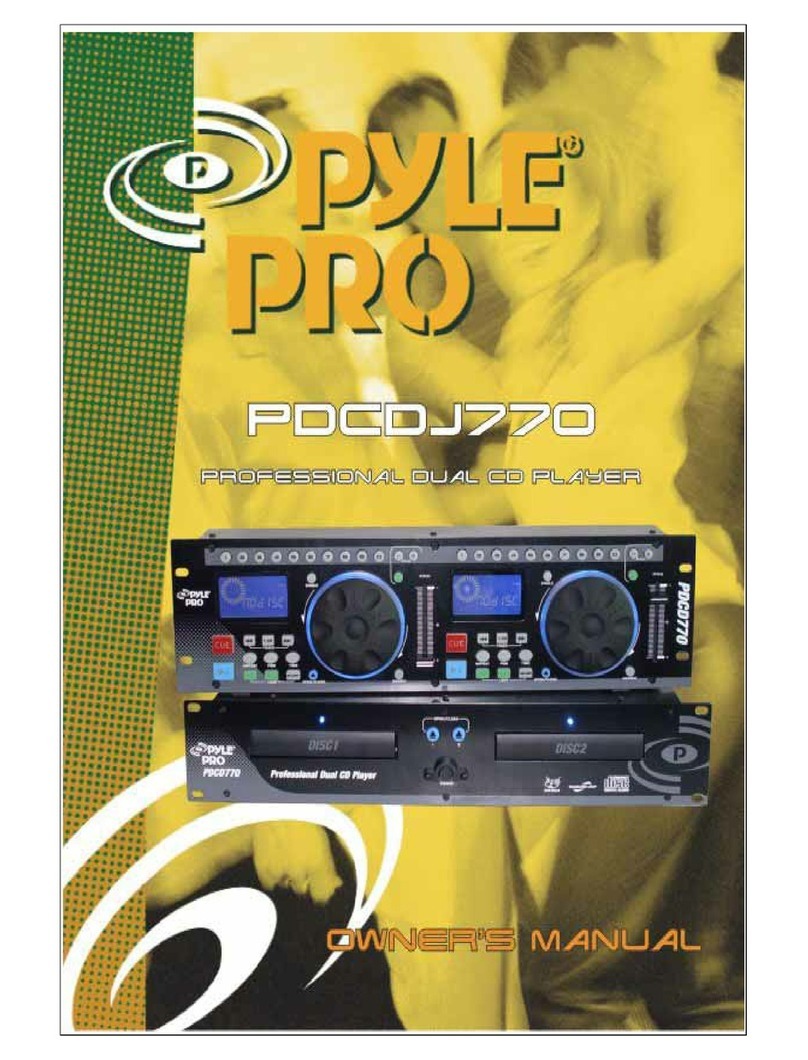 Pyle Pro PDCD770 Manuel utilisateur