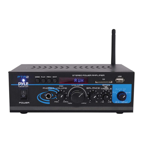 Pyle Pro PTA3 Manuel utilisateur Pyle Pro PTA3 Manuel utilisateur