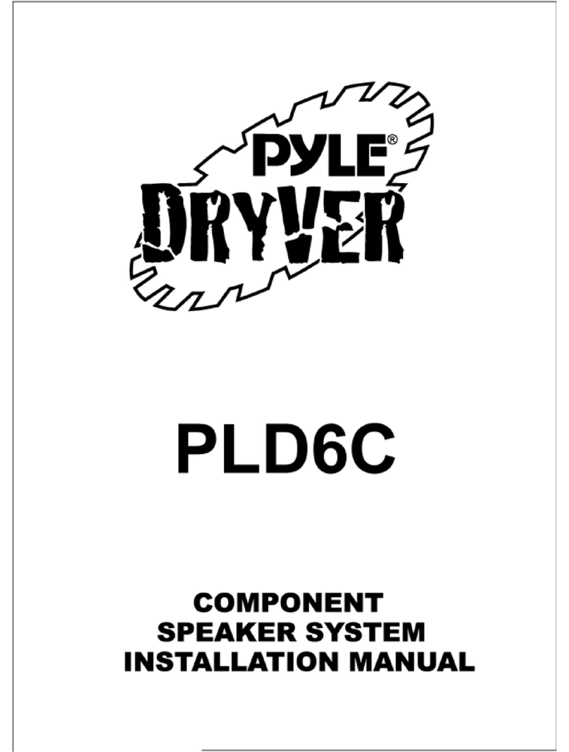 Pyle COMPONENT SPEAKER SYSTEM PLD6C Manuel utilisateur Pyle COMPONENT SPEAKER SYSTEM PLD6C Manuel utilisateur