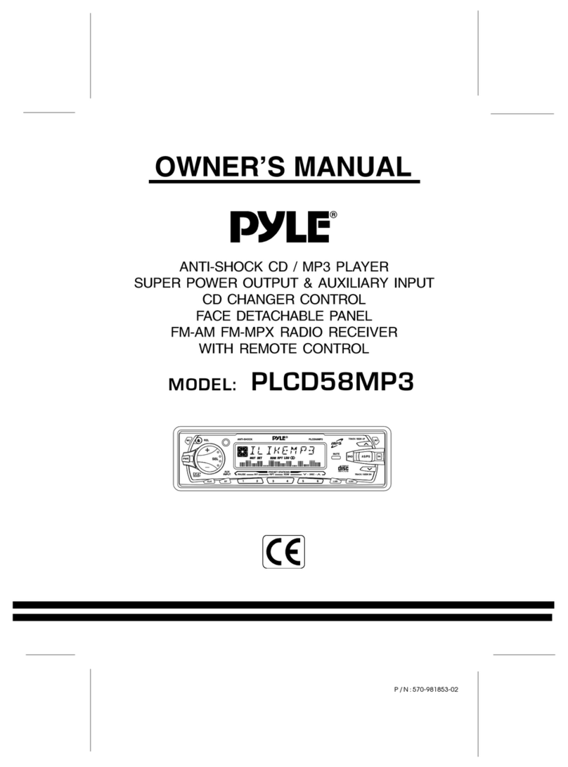 Pyle PLCD58MP3 Manuel utilisateur