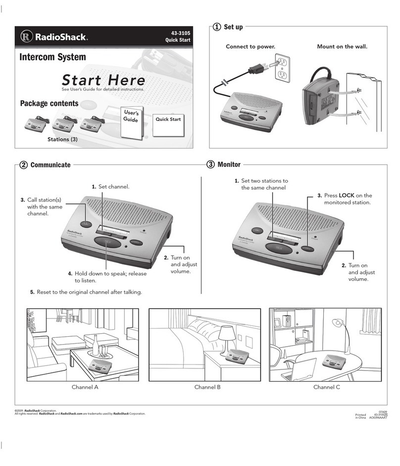 Radio Shack 43-3105 Manuel utilisateur
