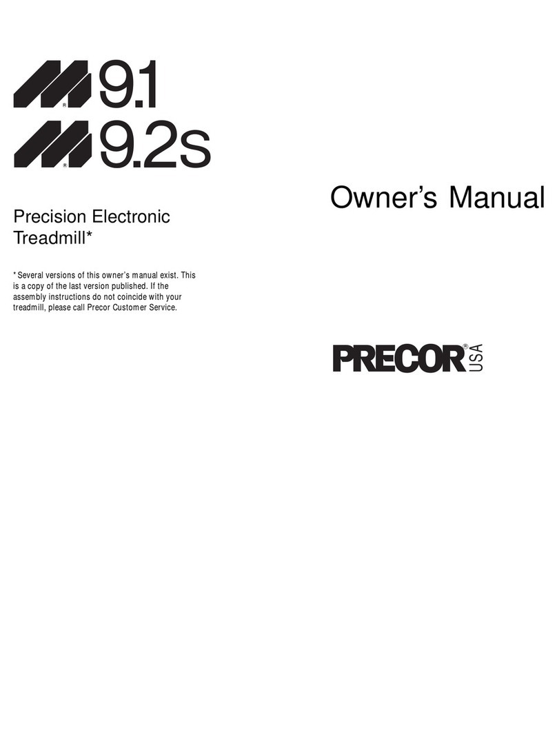 Precor M 9.2s Manuel utilisateur Precor M 9.2s Manuel utilisateur