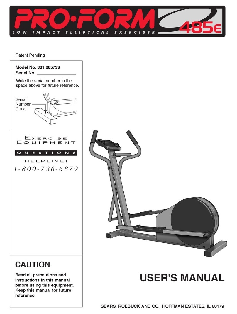 Pro-Form 831.285733 Manuel utilisateur