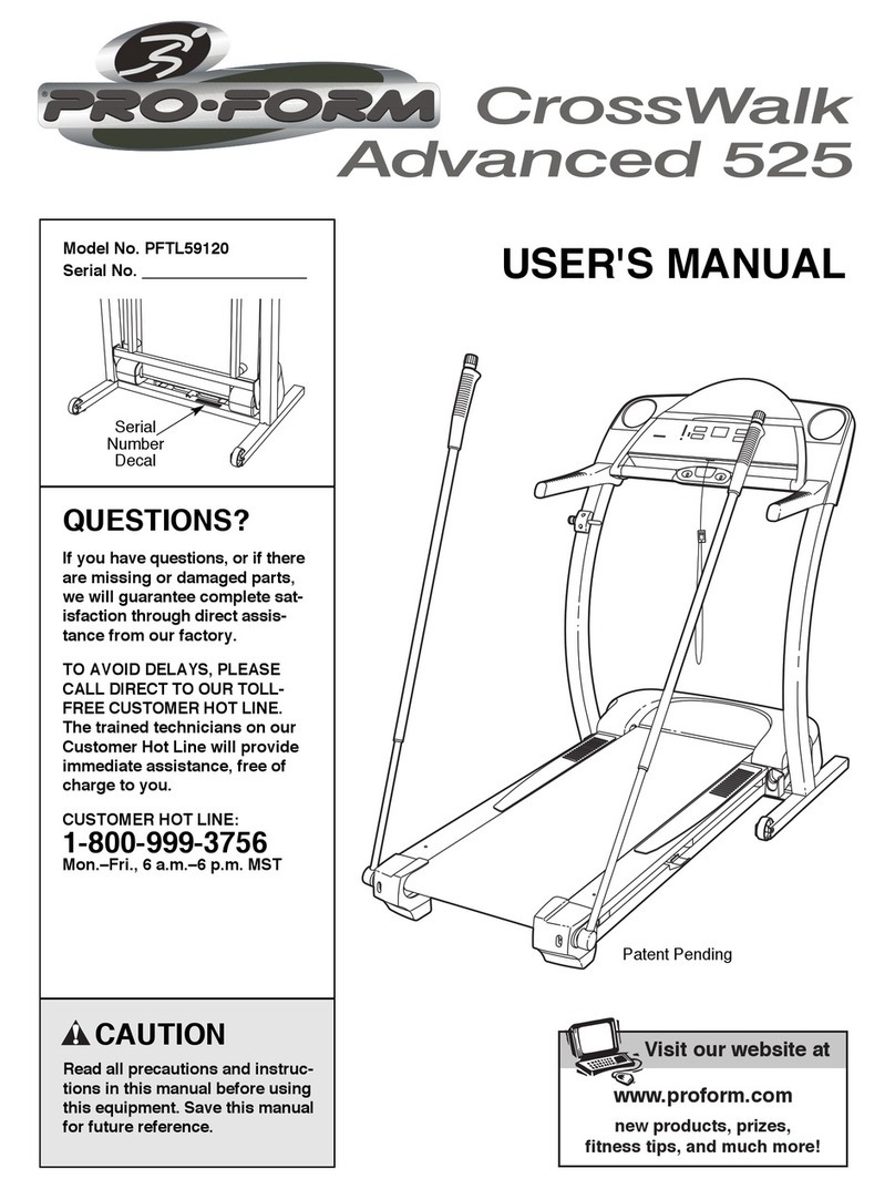 Pro-Form PFTL59120 Manuel utilisateur