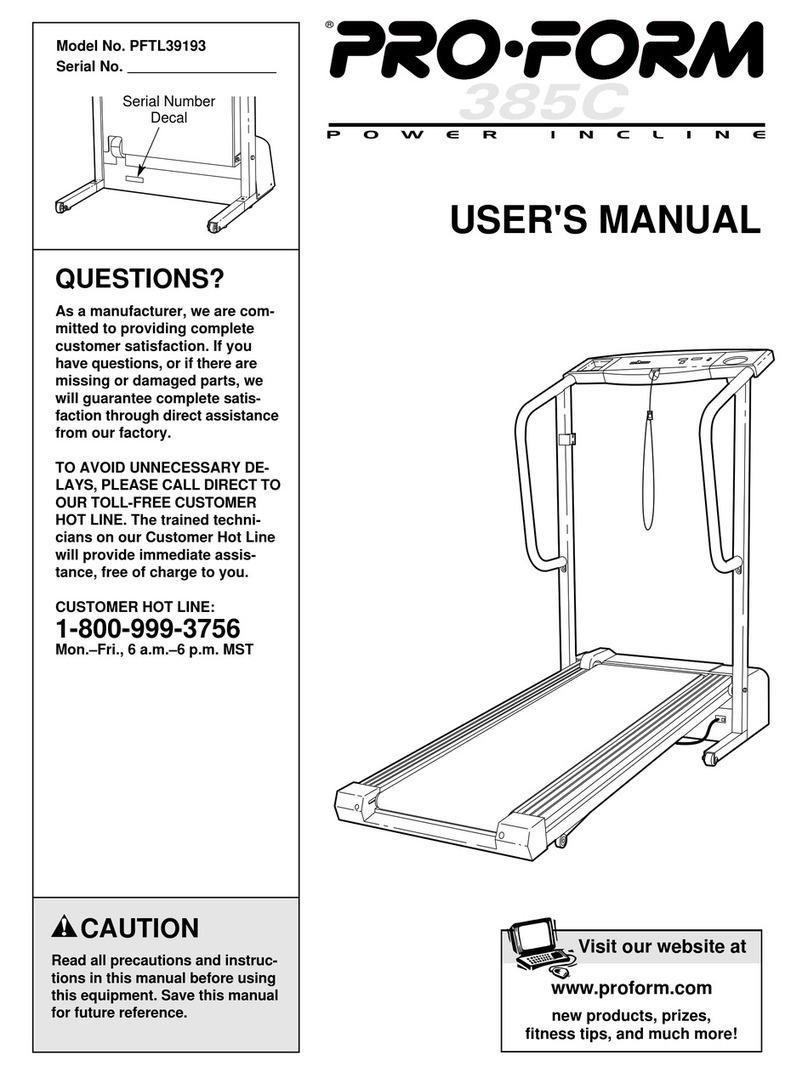 Pro-Form PFTL39193 Manuel utilisateur