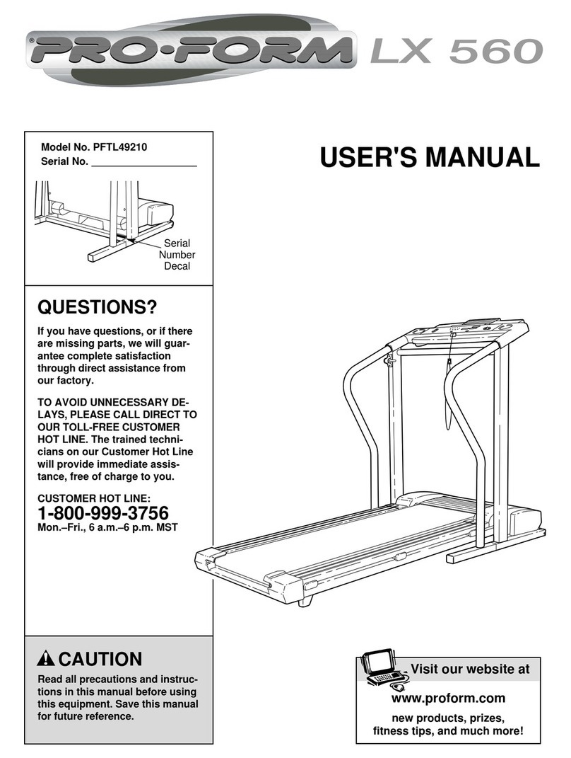 Pro-Form PFTL49210 Manuel utilisateur