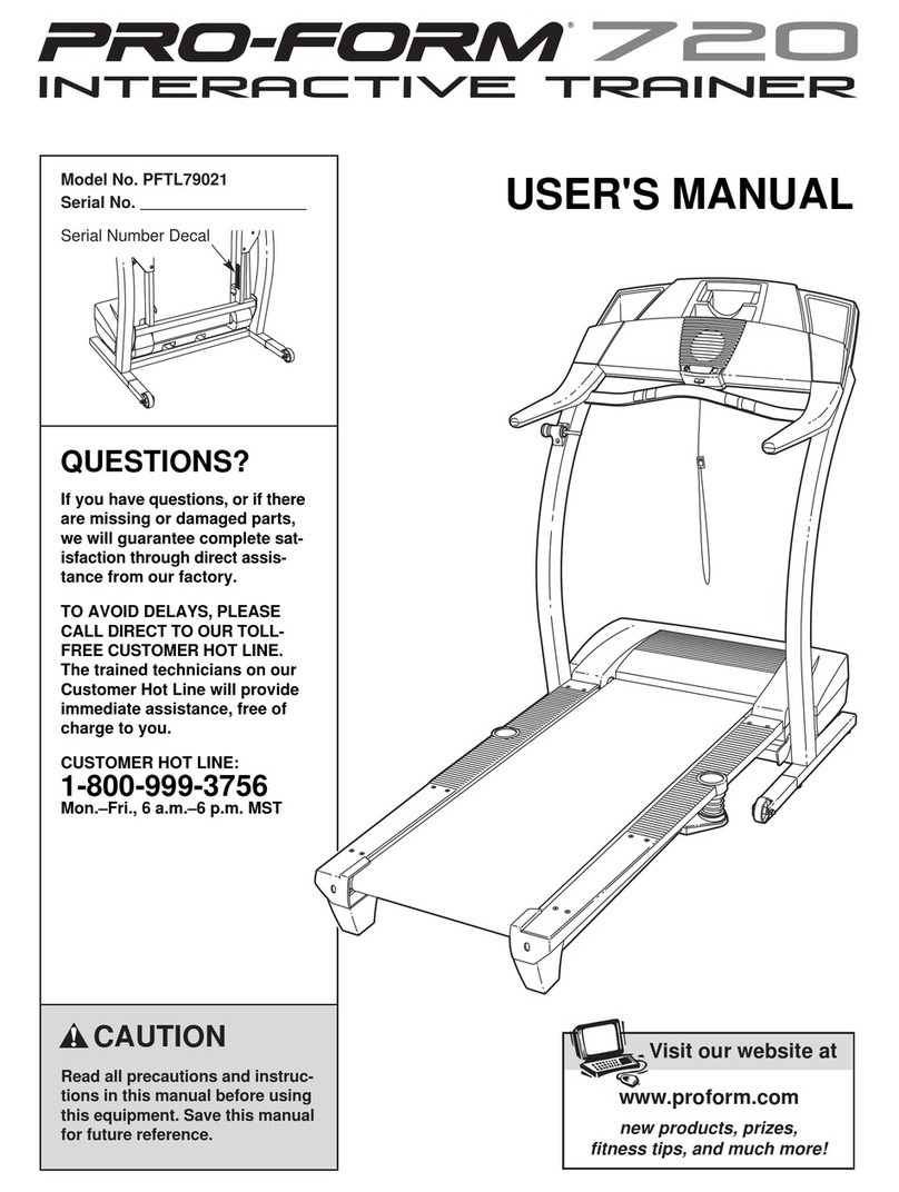 Pro-Form 720 Manuel utilisateur