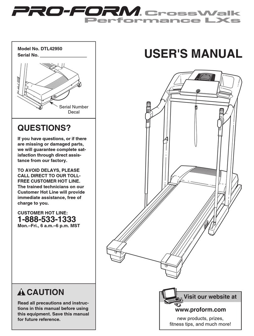 Pro-Form DTL42950 Manuel utilisateur