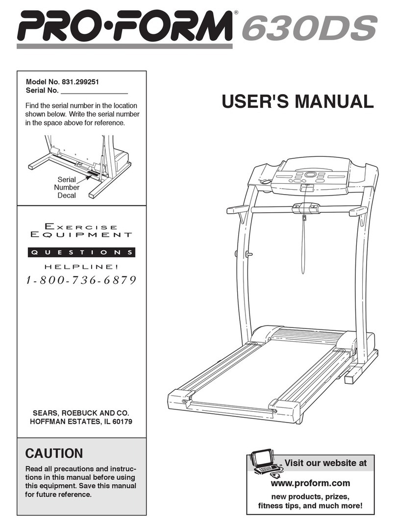 Pro-Form 831.299251 Manuel utilisateur