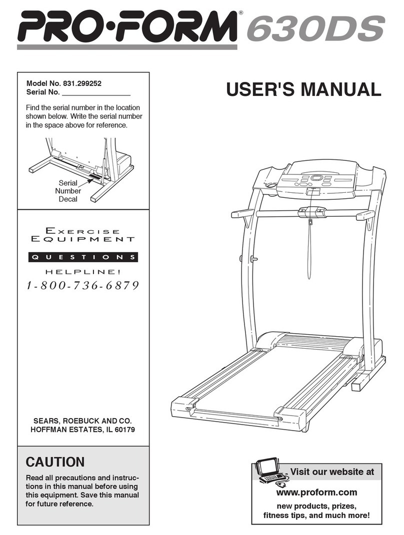 Pro-Form 831.299252 Manuel utilisateur