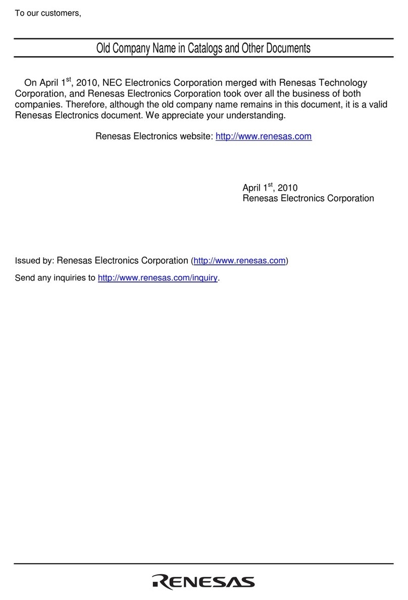 Renesas FP-80A Manuel utilisateur