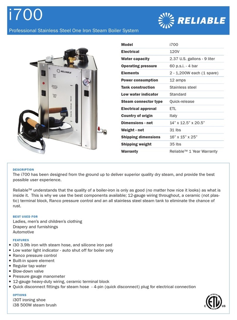 Reliable i700 Manuel utilisateur