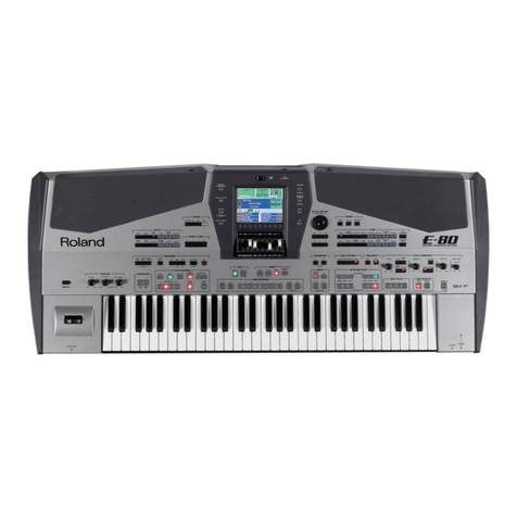 Roland E-80 Manuel utilisateur