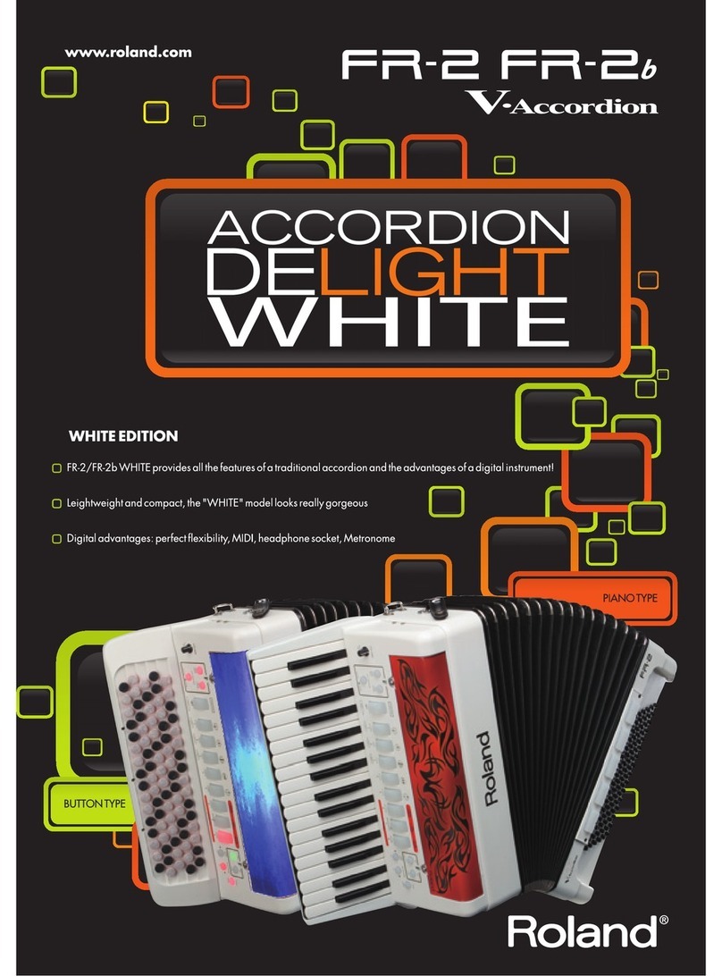 Roland FR-3X V-Accordion Manuel utilisateur