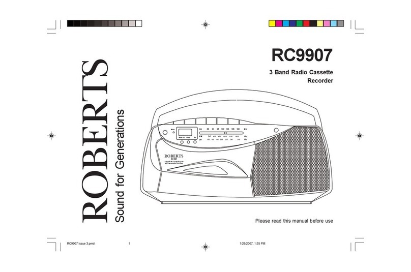 Roberts RC9907 Manuel utilisateur