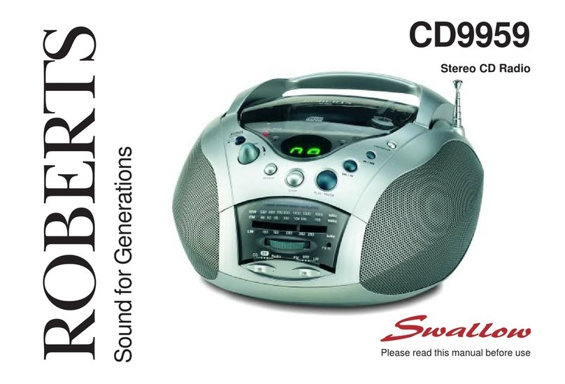Roberts Swallow CD9959 Manuel utilisateur