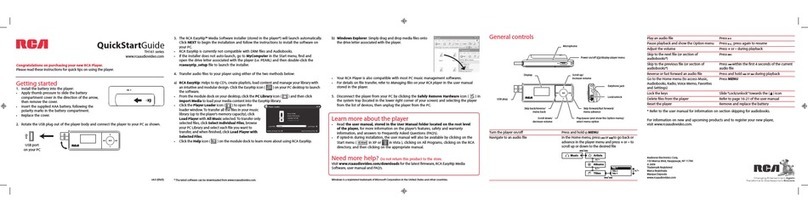 RCA TH161 Series Manuel utilisateur