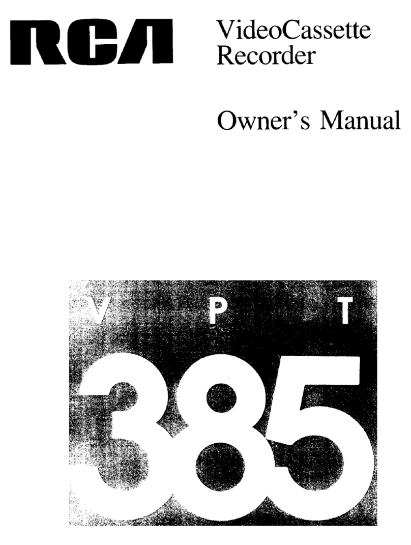 RCA VPT 385 Manuel utilisateur