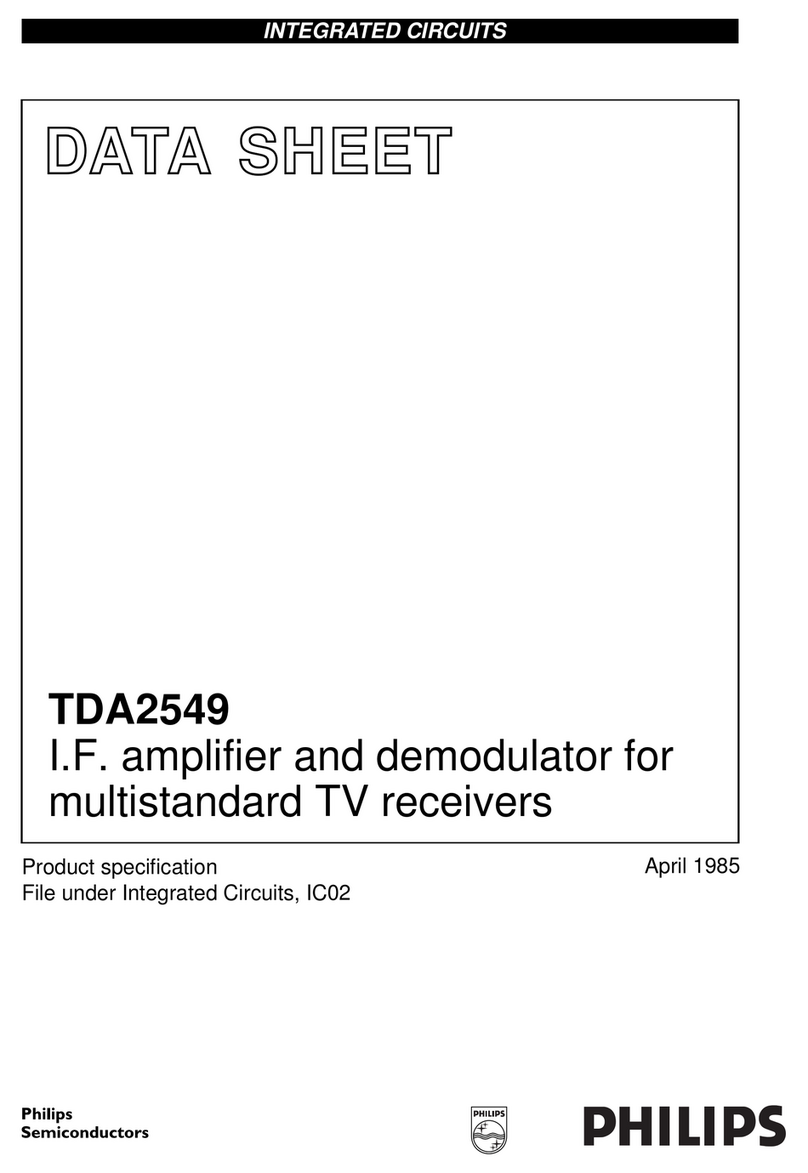 Philips TDA2549 Manuel utilisateur Philips TDA2549 Manuel utilisateur