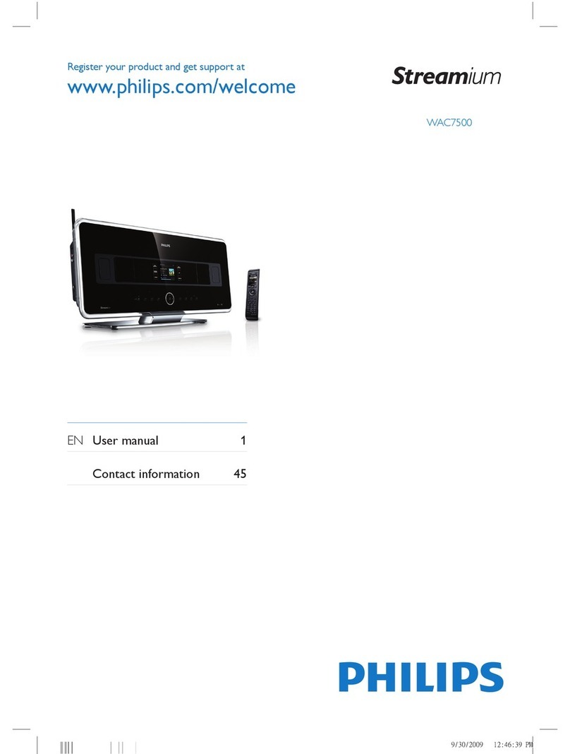 Philips STREAMIUM WAC7500 Manuel utilisateur