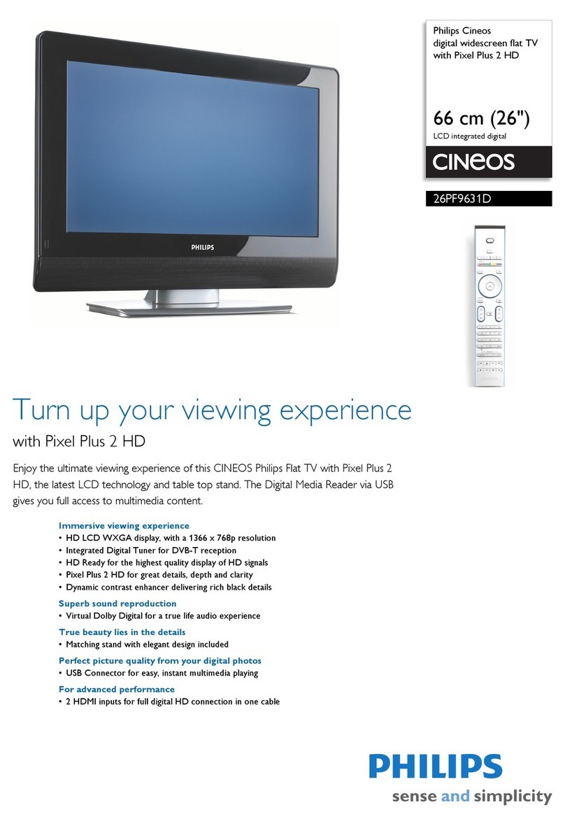 Philips 26PF9631D Manuel utilisateur