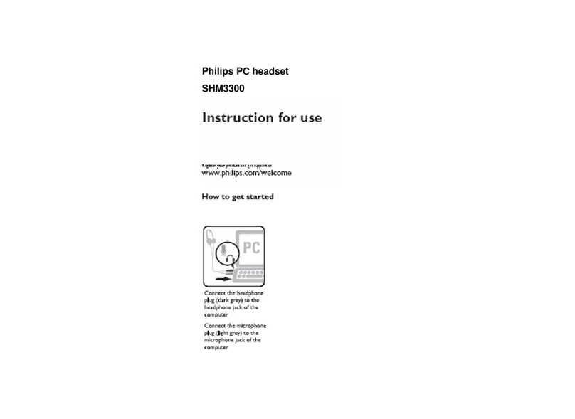 Philips SHM3300 Manuel utilisateur