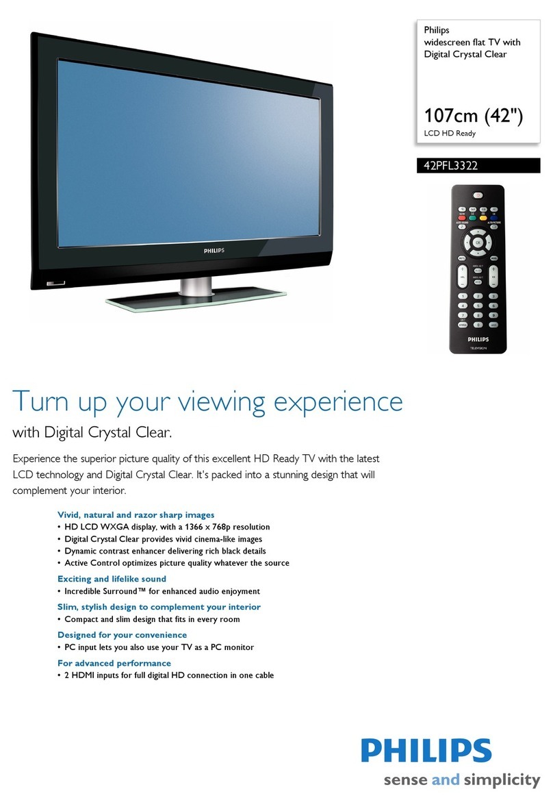 Philips 42PFL3322 Manuel utilisateur