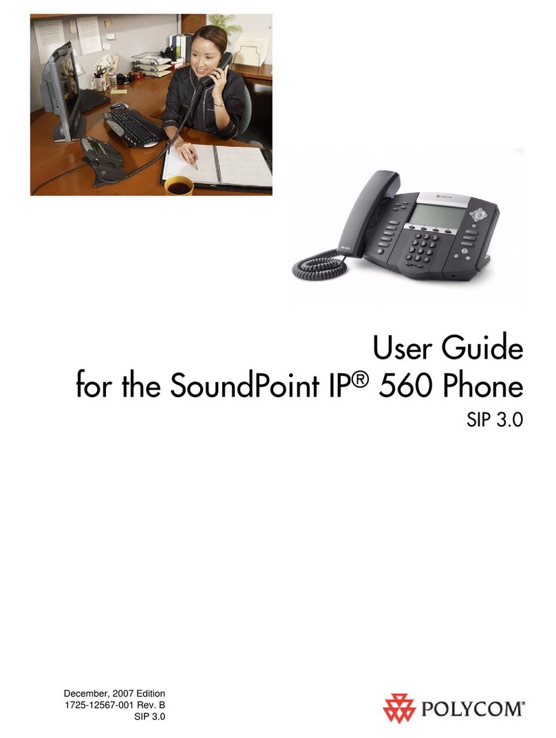 Polycom SoundPoint IP 560 Manuel utilisateur