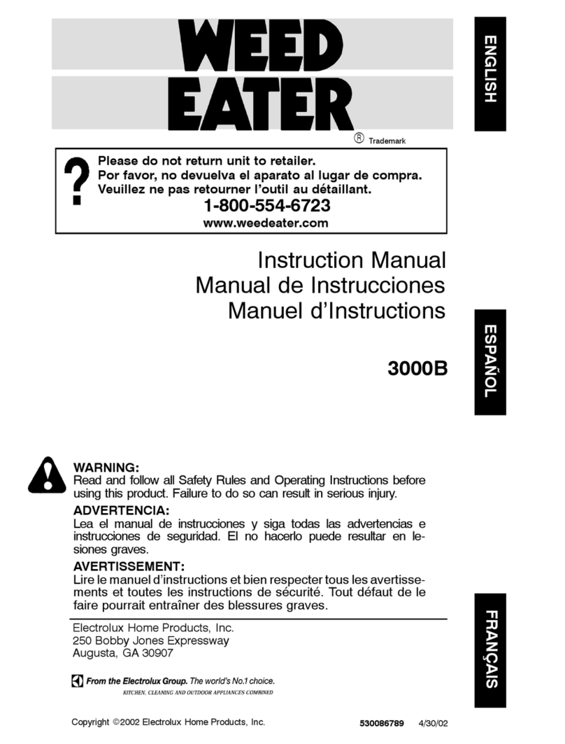Weed Eater 3000B Manuel utilisateur