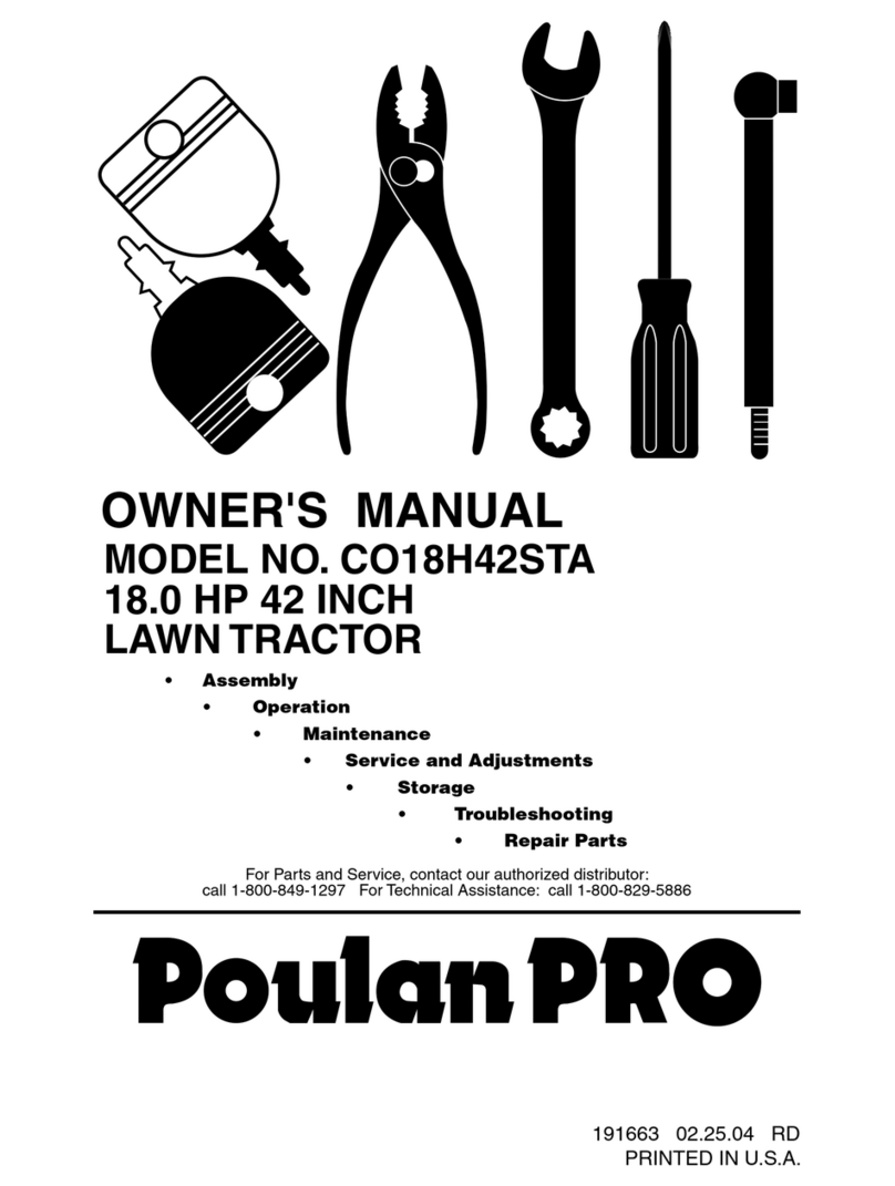 Poulan Pro 191663 Manuel utilisateur