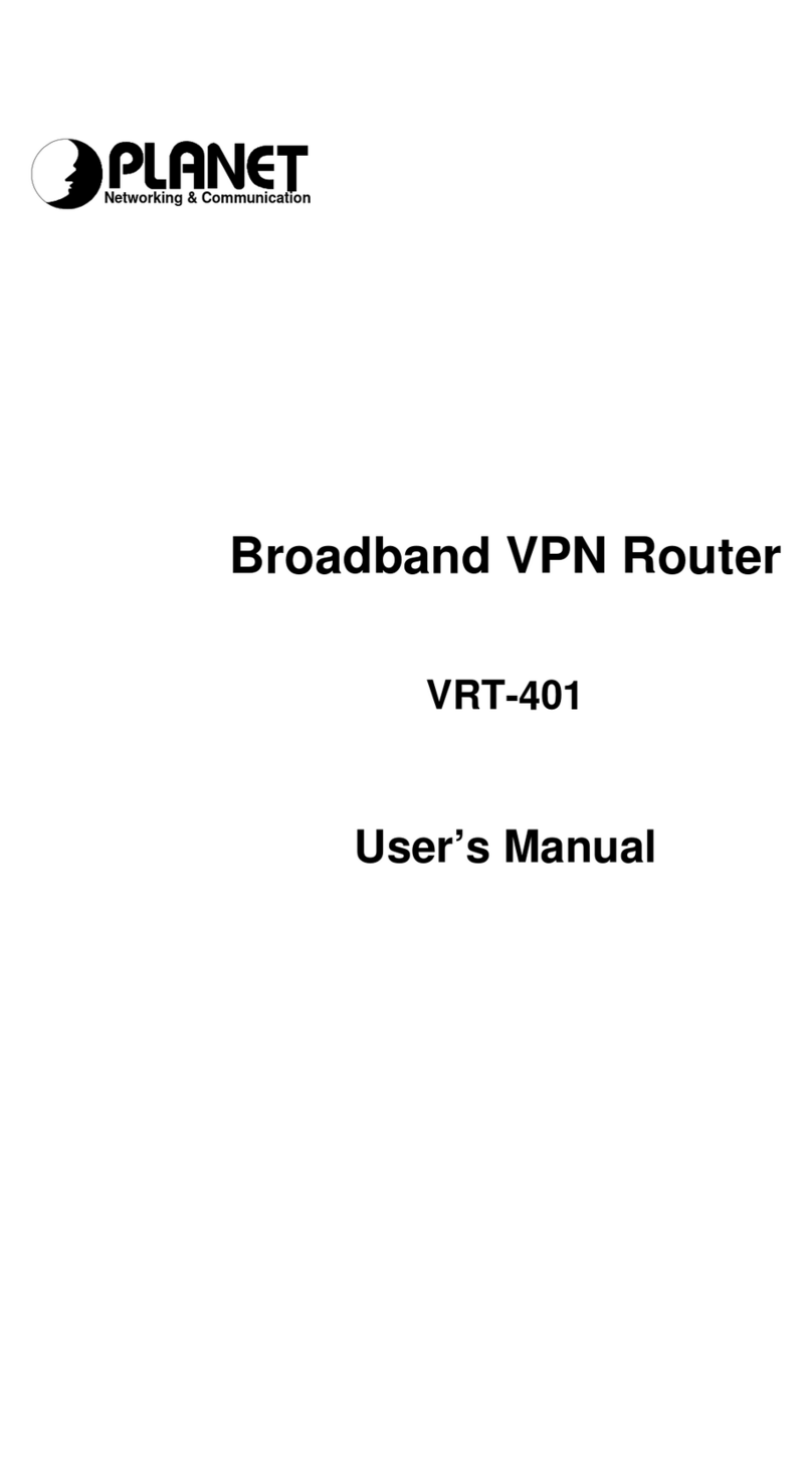 Planet VRT-401 Manuel utilisateur