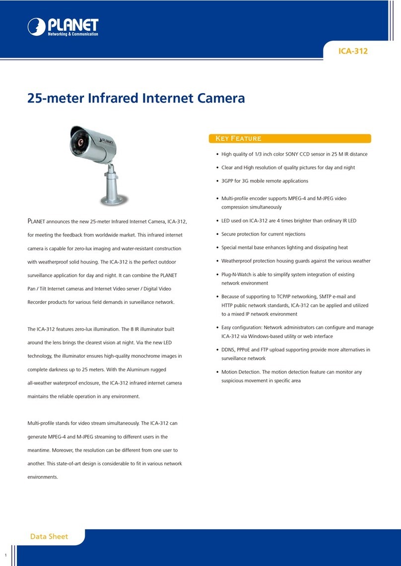 Planet ICA-312 Manuel utilisateur Planet ICA-312 Manuel utilisateur