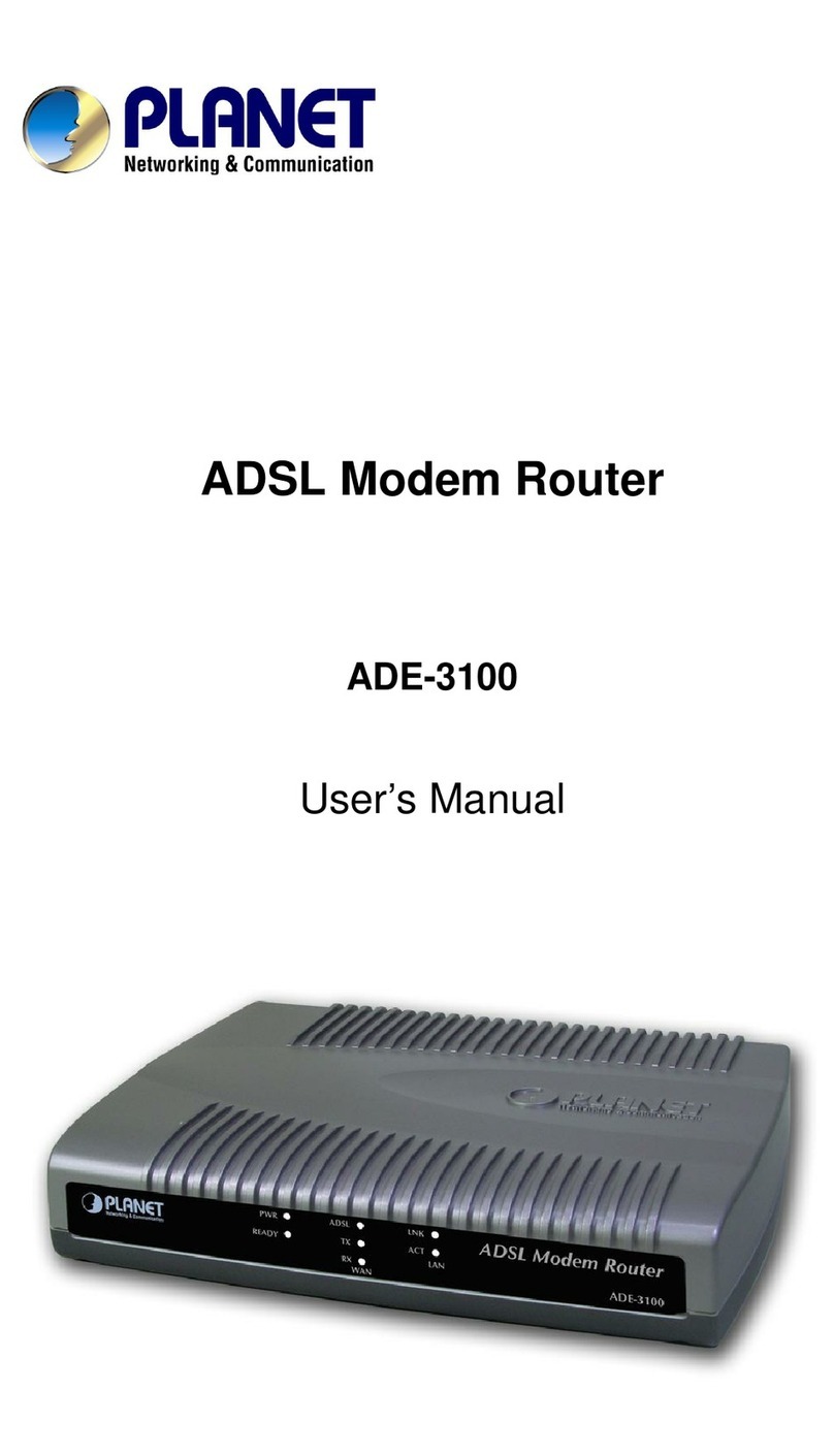 Planet ADE-3100 Manuel utilisateur