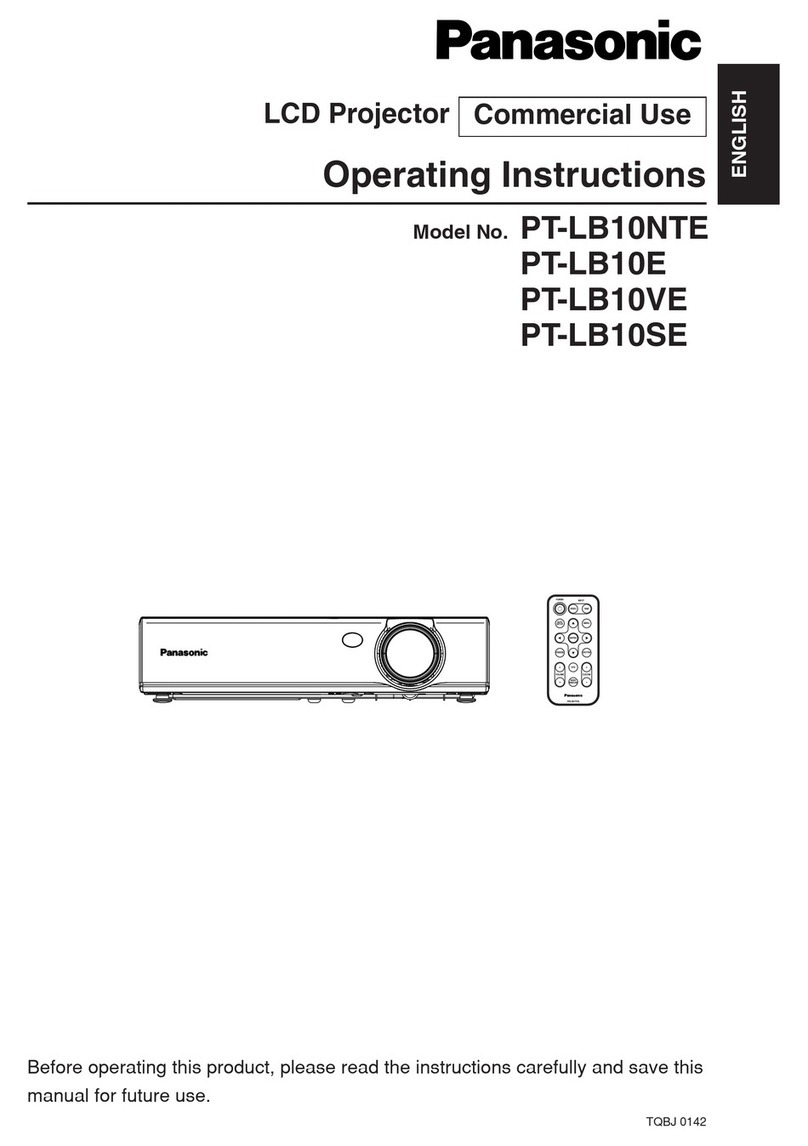Panasonic PT-LB10E Manuel utilisateur