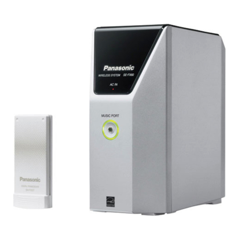 Panasonic SH-FX60 - Wireless Audio Delivery System Manuel utilisateur Panasonic SH-FX60 - Wireless Audio Delivery System Manuel utilisateur
